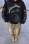 Metallica Snake Pit Printed Black Oversize Hoodie Sweatshirt - 3