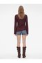 Cotton Draped Asymmetrical Cut Long Spanish Sleeve T-Shirt - 2