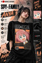 Spy X Family Anya Forger Printed Black Anime T-Shirt – Crew Neck T-Shirt Tshirt