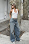 Black U-Neck Backless Fitted Crop Top Blouse - 8