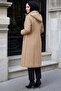 110 cm Quilted Coat with Detachable Hood Mink Hnt2805 - 3