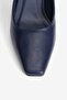 Women's High Heel Shoes Stiletto Square Toe Short Heel Leni Navy Blue - 3