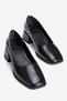 Women's High Heel Shoes Square Toe Thick Heel Margo Black