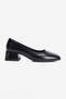 Women's High Heel Shoes Square Toe Thick Heel Margo Black - 2