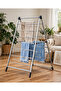 A-Frame Clothes Drying Rack - Foldable Stainless Steel Laundry Rack - Heavy Duty Portable Towel Drying Stand - Space Saving A-Shape Clothes Dryer for Home, Balcony & Laundry Room