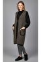 Women's Middle-Aged and Older Women's Long Thick Winter Vest with Three Button Pockets on the Front - 2
