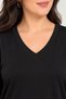 Women's Plus Size V-Neck Blouse with Cuff Buttons - 7