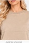 Textured Modal Crew Neck Set with Slit Details - 4