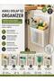 Hanging Cabinet Door Organizer – No-Assembly, Perforated, Under-Sink and Kitchen Cabinet Interior Organizer Basket White