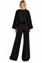 Textured Modal Crew Neck Print Detailed Tracksuit Set - 2