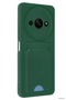 Zngzrmll Newface Redmi A3 4g Case Kelvin Silicone with Business Card Holder - (211627) Dark Green - 2