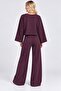 Textured Modal Crew Neck Print Detailed Tracksuit Set - 2