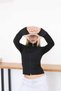 Women's Diving Fabric Zipper Stand Collar Slim Fit Sports Jacket Finger Loop Long Sleeve Fitness Pilates Running Hiking Top - 2
