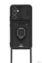 Zngzrmll Newface Galaxy A56 Case Zuma Silicone with Business Card and Ring Holder (204603) - Black - 2