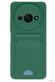 Zngzrmll Newface Redmi A3 4g Case Kelvin Silicone with Business Card Holder - (211627) Dark Green