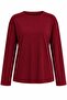 Burgundy Crew Neck Relaxed Fit Blouse - 24151