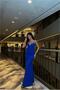 Heart Fish Evening Dress with Straps and Collar Cutout