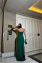Strapless Maxi Fish Evening Dress Cutout - 2