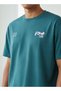 Men Regular Fit Crew Neck Short Sleeves Typographic Print T-shirt - 4