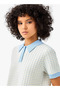 Regular Fit Polo T-shirt with Knit Texture - 6