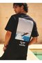 Men Regular Fit Crew Neck Short Sleeves Applique T-shirt