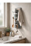 Multipurpose Hook Holder - Wall Mounted 4 Hooks Self Adhesive Towel Clothes Holder - 5