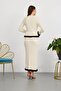 Stylish Button Detailed Knitwear Dress - 3