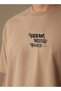 Men Regular Fit Crew Neck Short Sleeves Typographic Print T-shirt - 4