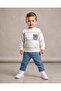 Boy's Seasonal 1-2-3-4 Year Old Teddy Bear Printed 2 Threaded Top and Bottom 2-Piece Compact Set