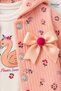 Baby Girl Set with Swan Print, Floral Pattern, Bow, 3-Piece Top and Bottom Set with Bodysuit - 3