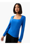 Regular Fit T-shirt with Square Neck - 6