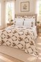 Efsun Cross-Stitch Embroidered Pique 100% Cotton 9-Piece Double Luxury Pique & Duvet Cover Set