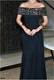 Crepe Fish Strapless Evening Dress Fabric Dress Cut - 3