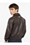 Men's Leather Jacket Lf2043914 - 5