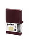Notebook, (9X14Cm), Accordion Spine, Textured Hard Cover, 176 Pages, Lined, 040, Burgundy