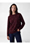 Plum Crew Neck Stone Women's Knitwear Sweater