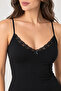 Women's 2-Pack 95% Cotton Lace Detailed Thin Strap Tank Top - Flexible Soft Everyday Undergarment - 5