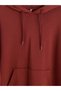 Burgundy Men's Thick Hoodie - 7