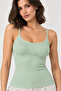 Women's 95% Cotton Report Ribbed Thin Strap Tank Top - Stretchy Soft Everyday Undergarment - 4