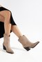 Women's Cowboy Boots - Pointed Toe with Sewing Detail and Thick Heel - 2