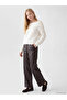 White Boat Neck Women's Knitwear Sweater - 2
