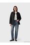 Black Shirt Collar Quilted Women's Puffer Coat - 2