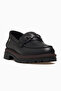 Women's Leather Casual Loafer Shoes 26K D26Ka-3225 Black - 4