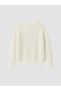 Ecru Hello Kitty Embroidered Girls' Knit Sweater - 3