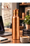 Copper Flask 600 ml – Handmade Water Bottle with Tin Inside and Leak-Proof Lid - 3