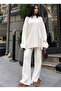 Women's Button Detailed Tunic Sweater and Trousers Knitwear Set