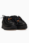 Women's Leather Lace-Up Casual Daily Shoes 26K D26Ka-3235 Black Nubuck - 5