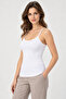 Women's 3-Pack 95% Cotton Ribbed Thin Strap Tank Top - Stretchable Soft Everyday Undergarment - 3