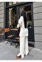 Women's Button Detailed Tunic Sweater and Trousers Knitwear Set - 3