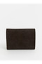 Brown suede look women's wallet - 3